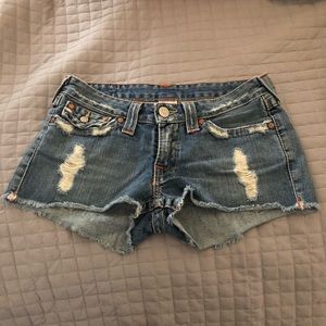 NWOT True Religion Daisy Cut-off Jean Shorts